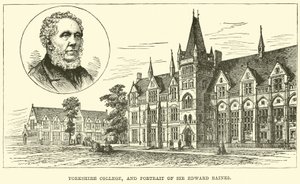 Yorkshire College y retrato de Sir Edward Baines
