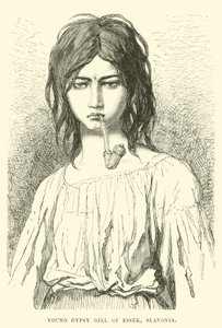 Joven gitana de Essek, Eslavonia de English School