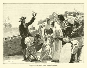 Ziegenbalg dejando Tranquebar
