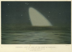Luz zodiacal vista frente a la costa de Portugal
