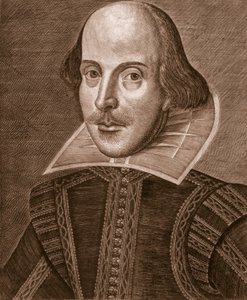 Retrato de William Shakespeare, grabado por Martin Droeshout de English School English School