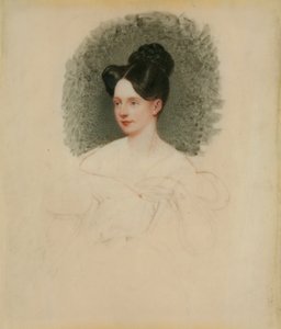 Retrato inacabado de Marianne Cregoe Colmare (más tarde Sra. Baurton Bennett) c.1833-34 de English School English School