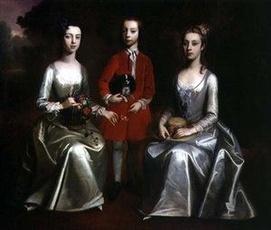Retrato Familiar de Tres Niños, c.1720