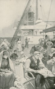 Diversiones a bordo de un barco de emigrantes