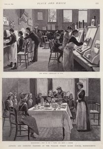 Entrenamiento artístico y doméstico en la Escuela de la Junta de William Street, Hammersmith, Londres de Enoch Ward