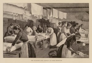 Lavandería del Ejército de Salvación en Stoke Newington (grabado) de Enoch Ward