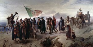 Risorgimento: Anexión de la región de Abruzzo a la Italia unificada en 1861 de Enrico Gamba