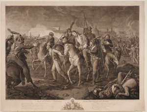 Muerte del general Aleksey Melissino el 26 de agosto de 1813, 1813 de Ephraim Gottlieb Krüger