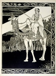 Enak antes de Gomorra, del libro Judah ilustrado por Ephraim Moses Lilien (1874-1925). Lilien es considerado el padre de la iconografía sionista, creado en el estilo Jugendstil (art nouveau alemán). Ilustró 