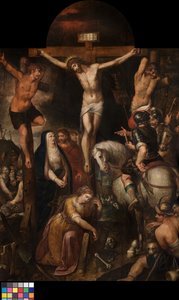 La Crucifixión (óleo sobre tabla) de Erasmus Quellinus