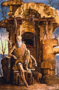 Jerome en el desierto, finales del siglo XV