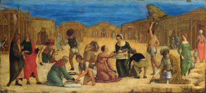 La recolección del maná en el desierto del Sinaí