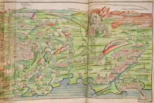 Mapa de la ciudad de Jerusalén, de 