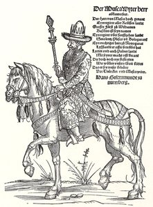 Retrato del Gran Príncipe Vasili III Ivanovich de Moscú 1479-1533 de Erhard Schon