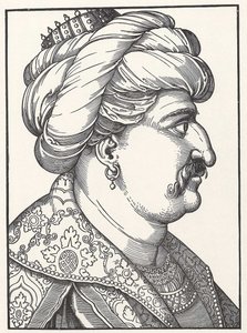 Retrato del sultán Suleimán I el Magnífico de Erhard Schon