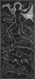 Fuge, dilecti mi for canticum canticorum (En mi vuelo canta canciones de cantantes para mi deleite) de Eric Gill