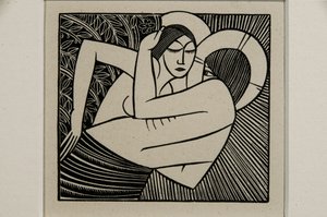 Quédate conmigo con las manzanas de Eric Gill
