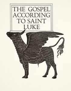 El becerro negro de San Lucas de Eric Gill