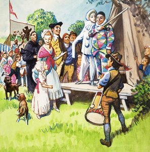 Payasos en la feria