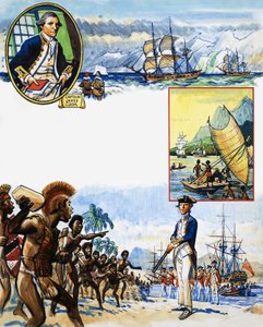Álbum de recortes del marino británico: Viajes de descubrimiento