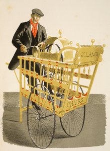 Afilador de cuchillos, ilustración de 