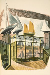 Modelos de Barcos y Trenes, ilustración de 