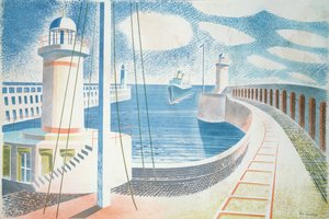 Puerto de Newhaven de Eric Ravilious