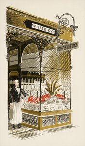 Bar de ostras, c.1938 de Eric Ravilious