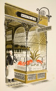 Barra de ostras, ilustración de 