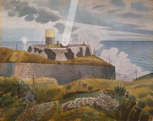 Reflector al anochecer, octubre de 1941 de Eric Ravilious