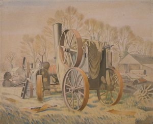 El tractor, 1933 de Eric Ravilious