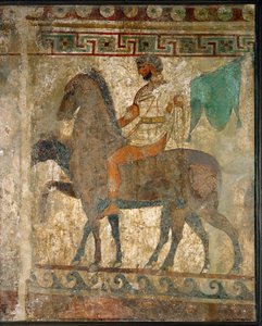 Un jinete en una procesión