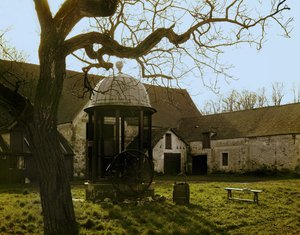 Patio de Les Granges, Port Royal Des Champs, Francia (foto)