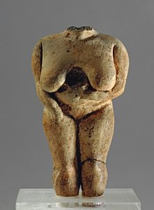 Figurilla femenina sin cabeza, 3400-3000 a.C. (terracota)