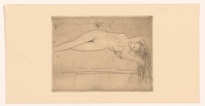 Mujer desnuda recostada de Erich Wichmann