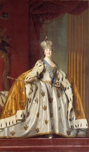 Retrato de la emperatriz Catalina II 1729-1796 en sus ropas de coronación, 1766 de Erichsen