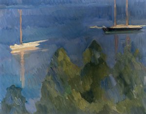 Mar azul (pintura) de Erik Theodor Werenskiold