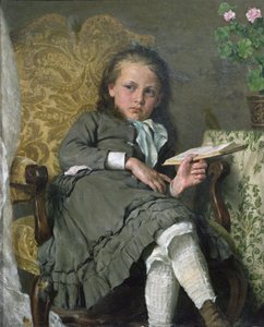 niña en silla de Erik Theodor Werenskiold