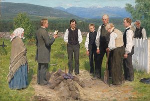 Entierro de campesinos