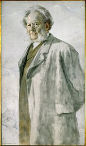 Poeta Henrik Ibsen (pintura sobre lienzo) de Erik Theodor Werenskiold