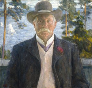 Retrato del compositor Thorvald Lammers 1841-1922, 1906 de Erik Theodor Werenskiold