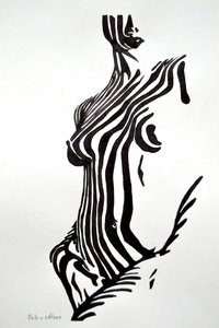 Nude con rayas de cebra de Erik Van Velzen