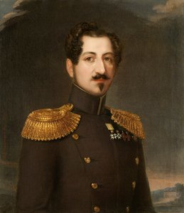 Retrato de Oscar I 1799-1859, Rey de Suecia y Noruega, 1844 de Erik Wahlbergson