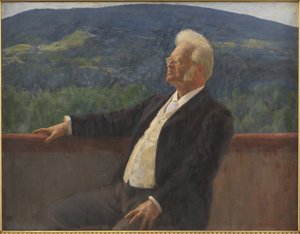 Retrato de Bjørnstjerne Bjørnson de Erik Theodor Werenskiold