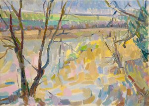 El Cherwell inundado desde Rousham II de Erin Townsend
