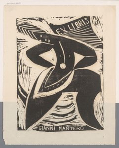 Ex libris de Gianni Mantero de Erna Levy Friedländer
