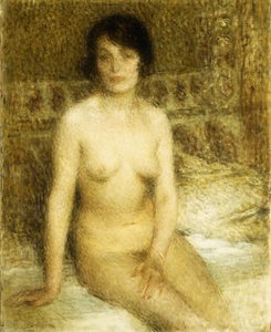 Un desnudo sentado