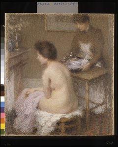 Después del baño (óleo sobre lienzo) de Ernest Joseph Laurent