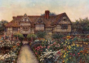 Rumwood Court, Langley, Kent (litografia en color) de Ernest Arthur Rowe