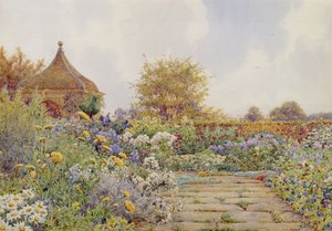 Los jardines en Chequers Court, Buckinghamshire de Ernest Arthur Rowe